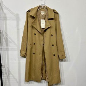 Sezane Scott Trench Coat Camel